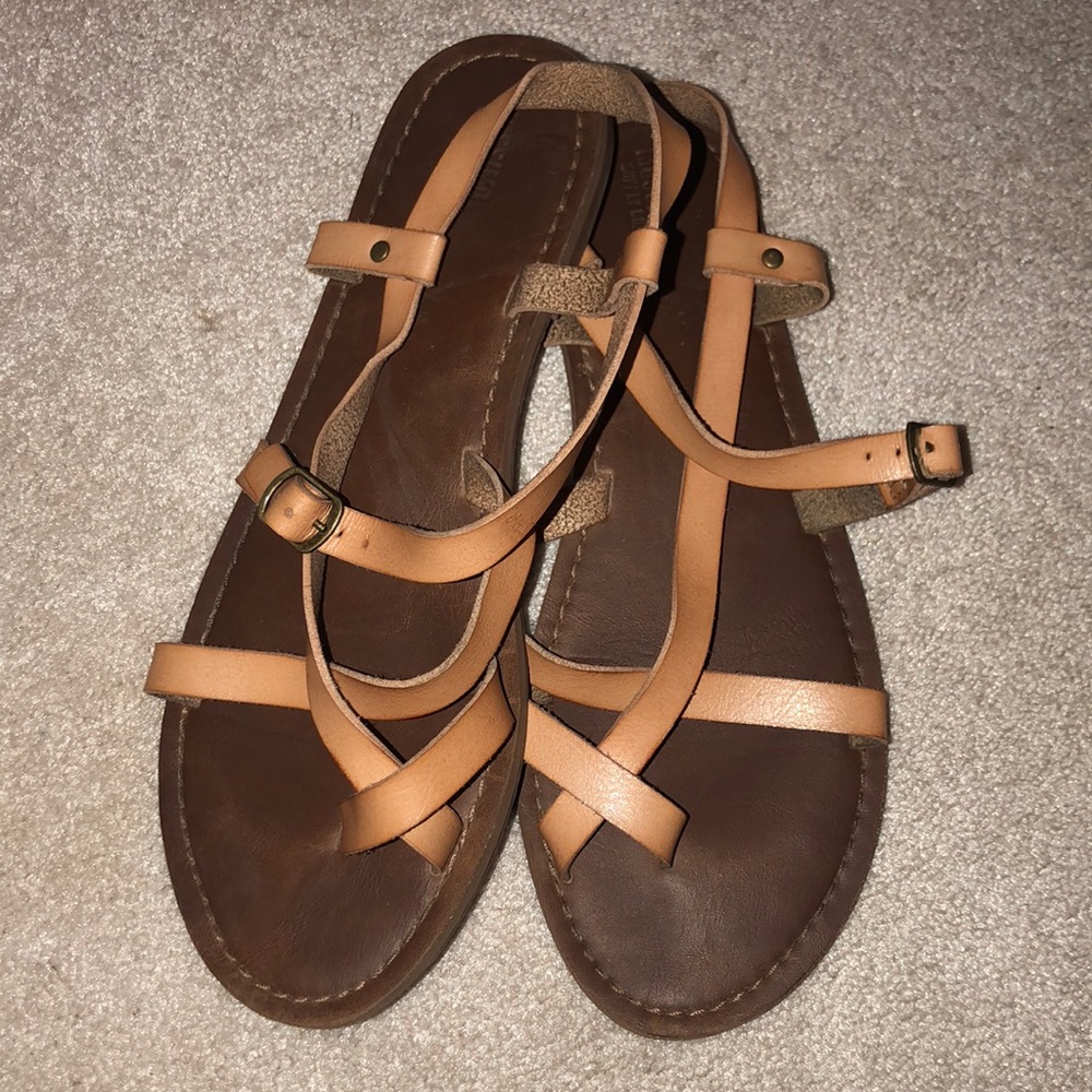 brown sandals